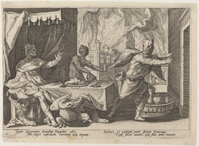 狼になったリカオン 作： Workshop of Hendrick Goltzius, after Hendrick Goltzius