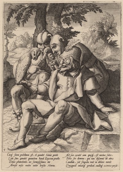愚か者の知恵 作： Workshop of Hendrick Goltzius, after Karel van Mander I
