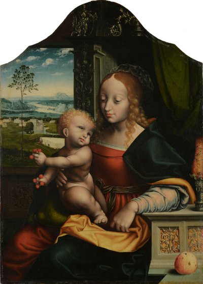マドーナと子供 作： Workshop of Joos van Cleve