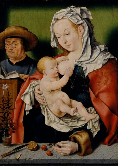 聖家族、ca。 1515年。 作： Workshop of Joos van Cleve