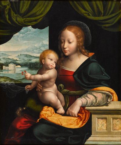 さくらんぼの聖母 作： Workshop of Joos van Cleve