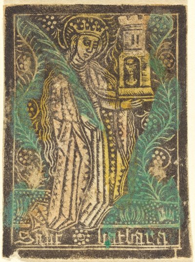 セントバーバラ 作： Workshop of Master of the Aachen Madonna
