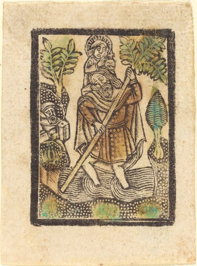 聖クリストファー 作： Workshop of Master of the Aachen Madonna