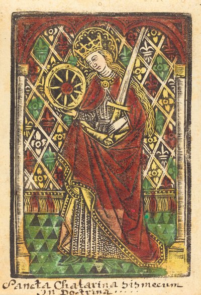 聖カタリナ 作： Workshop of Master of the Protective Saints of Cologne