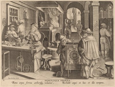 鉄の時計 作： Workshop of Philip Galle after Jan van der Straet