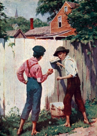 男の子は毎日フェンスを白塗りする機会がありますか？ 作： Worth Brehm
