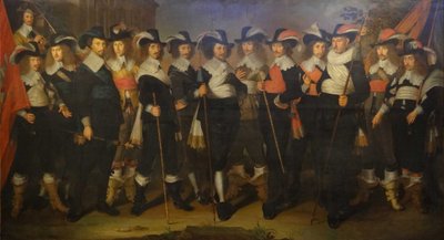 Herman Herbertsz大佐の会社の将校と警備員。 作： Wouter Crabeth II
