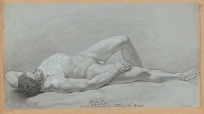 男性ヌード 仰臥位 (一等賞 1806) 作： Wouter Johannes van Troostwijk