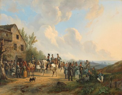 1831 年 8 月、ベルギー反乱に対する 10 日間のキャンペーンの場面 作： Wouter  Verschuur