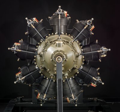 ライト・サイクロンP-1、ラジアル9エンジン、1925年頃。 作： Wright Aeronautical