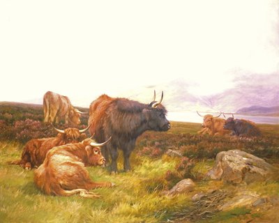 ロッホのハイランダーズ 作： Wright Barker
