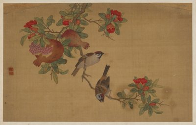 鳥、果物、花 作： Wu Zhang