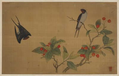 鳥と果物 作： Wu Zhang