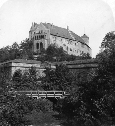ニュルンベルク城、ドイツ、ニュルンベルク、c1900年代。 作： Wurthle and Sons