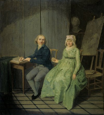 画家と妻 作： Wybrand Hendriks