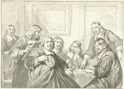 1675年、ハールレムのシント・ルカスギルデの監督。 作： Wybrand Hendriks
