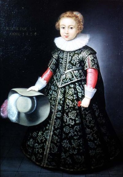 2歳半の少年の肖像 作： Wybrand Simonsz. de Geest