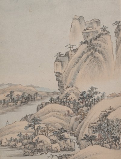 風景、1668年。 作： Xiao Yuncong