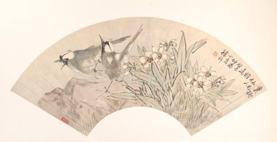 鳥とナルキッソス」1883年作 作： Xu Xiang