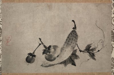 きゅうりとなす、1500年代。 作： Yamada Doan