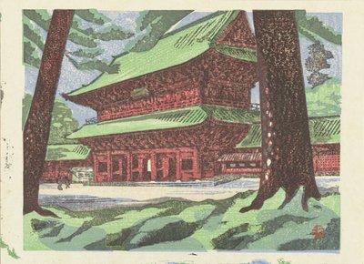 増上寺 増上寺（題名） 東京の思い出（連載タイトル） 東京懐古図会（連載タイトル） 作： Yamaguchi Gen