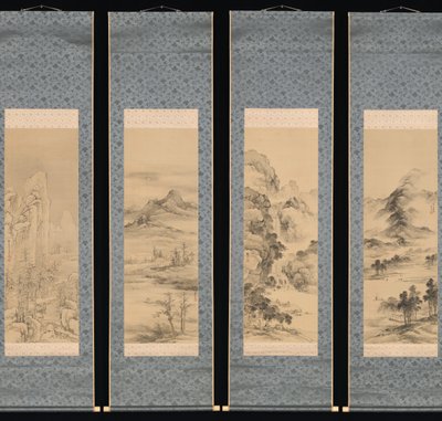 四季折々の風景」1848年 作： Yamamoto Baiitsu