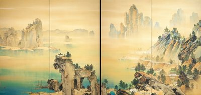 ボン・プレサージュ - 縁起の良い - 山本春恭 (1871-1933) - 1931 - 絹本水彩 - 足立美術館 作： Yamamoto Shunkyo
