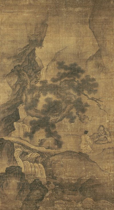 元王朝のパインバレーでのリーティエグアイ教育（シルクインク） 作： Yan Hui