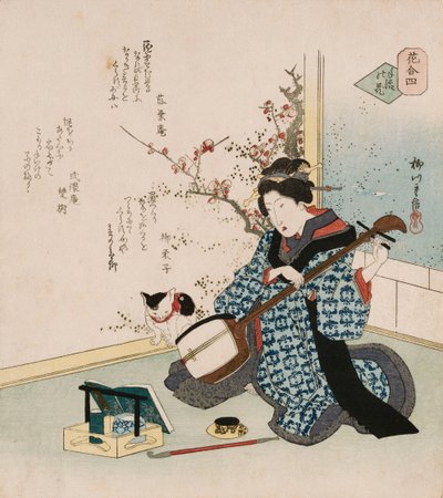 手池の花「手摘みの花」は、ボルデッロと契約を結んだ常連客の奥さんや愛人になり、三味線を歌う女性を詩で歌う芸者や遊女を指す言葉洛陽庵、龍栄石、武 作： Yanagawa II Shigenobu