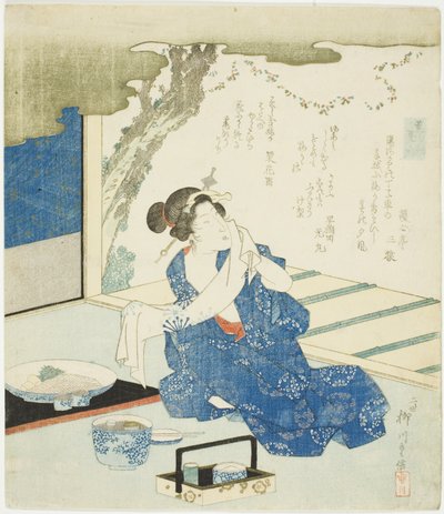 夏衣（なつごろも） 「香の比べ（たきものあわせ）」より 作： Yanagawa Shigenobu II