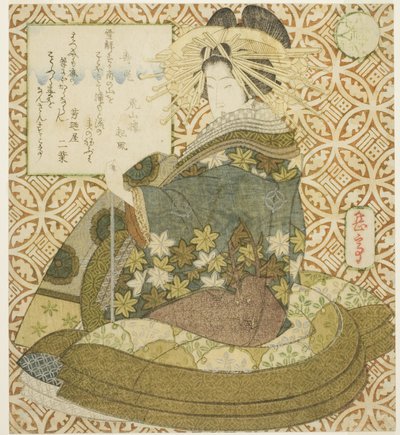 寿老人 「七福神パロディ（みたて七福神）」より 作： Yashima Gakutei