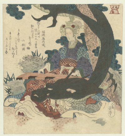 2位：龍を持つ中国人女性 二番 竜と虎（シリーズタイトル） リュウコ (オブジェクトのシリーズ タイトル) 作： Yashima Gakutei
