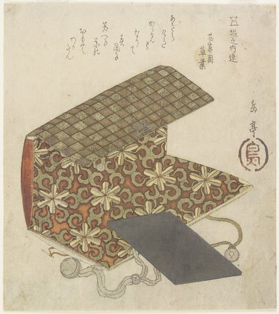 19世紀半ばの堀ノ内サークルのパターンフォルダー 作： Yashima Gakutei