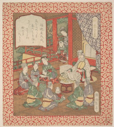 版画 作： 八島学亭