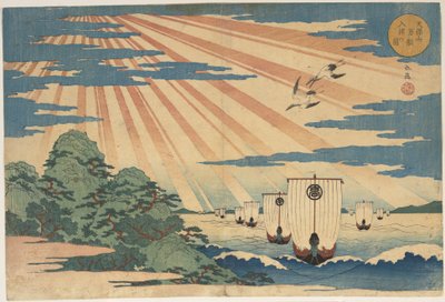 天保山万船入津之図 作： 八島学亭
