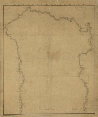 フォーム ラインによって示されるレリーフ。 北を左上に向けます。 米国議会図書館の Web サイトからラスター イメージとして入手することもできます。 xg19 2009-09-15 訂正 100 フィールド 嶺をタイトルに置き換え。 山 (上) 令 (下) の文字は受け付けないため 作： Yasuaki Oka