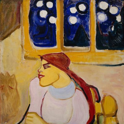 ハンカチの女スカンジナビアの王女、1910 作： Yelena Genrichovna Guro