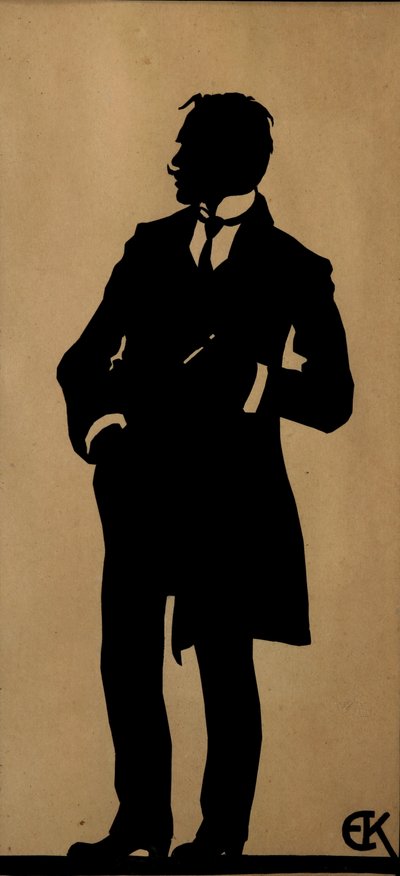 詩人ユルギス・バルトルサイティスの肖像、1873～1944 年、1910 年代。 作： Yelisaveta Sergeyevna Kruglikova