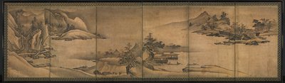 四季の風景、1500 年代初頭。 作： Yi Sumun