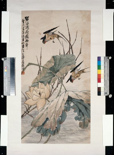 蓮が枯れた後に雨を聞く 作： Yiting Wang