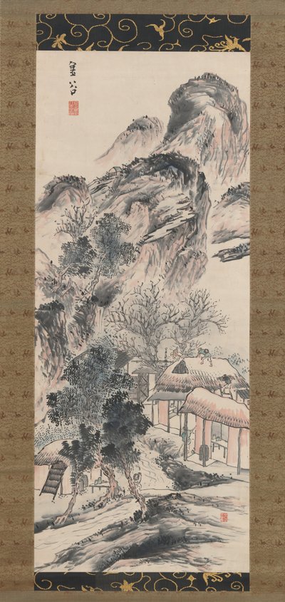 春の大掃除、19世紀 作： Yokoi Kinkoku