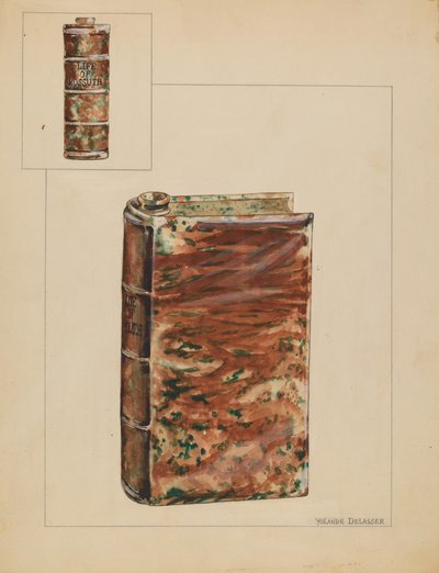 ブックボトル、1937年頃 作： Yolande Delasser