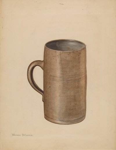 Mug, c. 1936. 作： Yolande Delasser