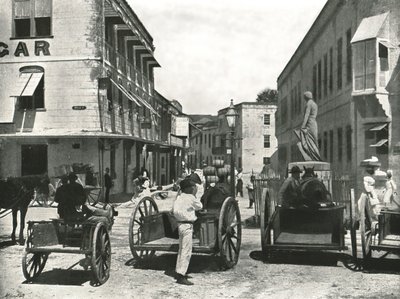 ハイストリート、ブリッジタウン、バルバドス、1895年。 作： York and Son