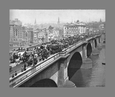 ロンドン橋、ロンドン、c1900 作： York and Son