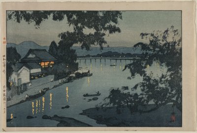 筑後川の夕べ 作： Yoshida Hiroshi