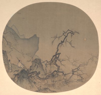 月光観梅図 13世紀初頭 作： Yuan Ma