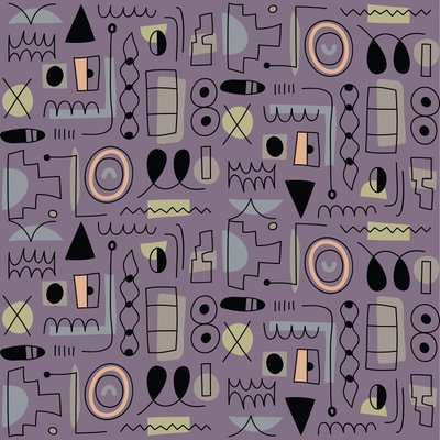 シームレスパターン、2018年（ベクターグラフィック） 作： ユリア・ドロボワ