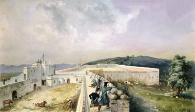 アルジェ郊外の実験農場の眺め、1830-31年頃（水彩・紙） 作： Yung Yung