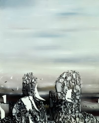 不気味な空 作： Yves Tanguy